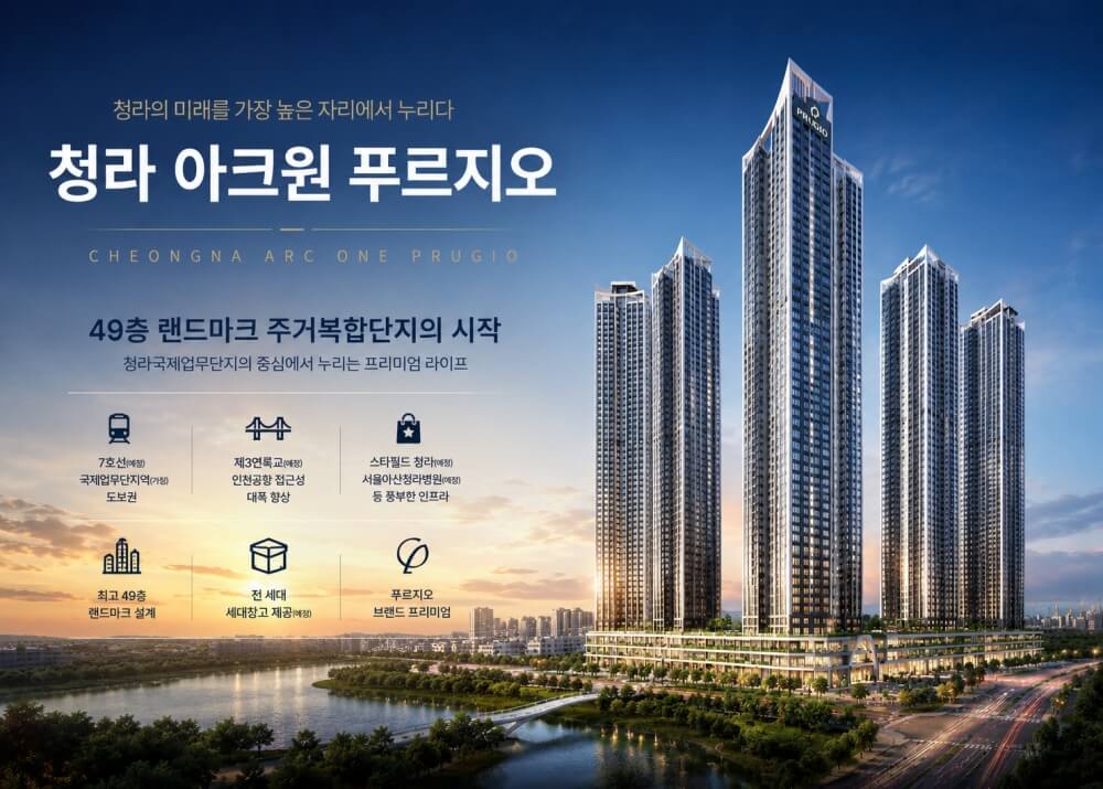 청라국제도시 내 청라 아크원 푸르지오 분양 정보